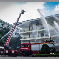 Than Quang Hanh diễn tập phương án chữa cháy và cứu nạn, cứu hộ năm 2023